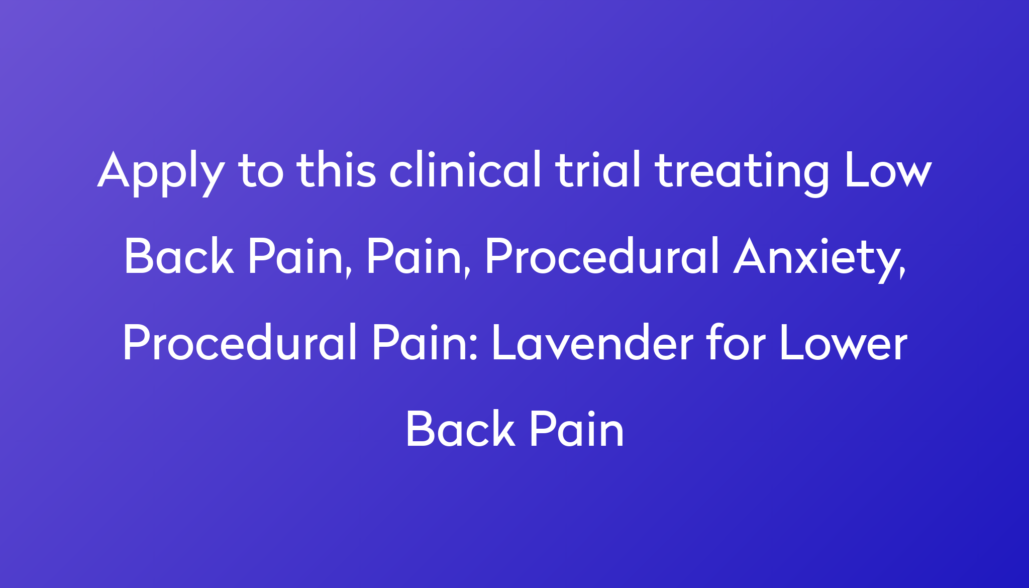 lavender-for-lower-back-pain-clinical-trial-2023-power